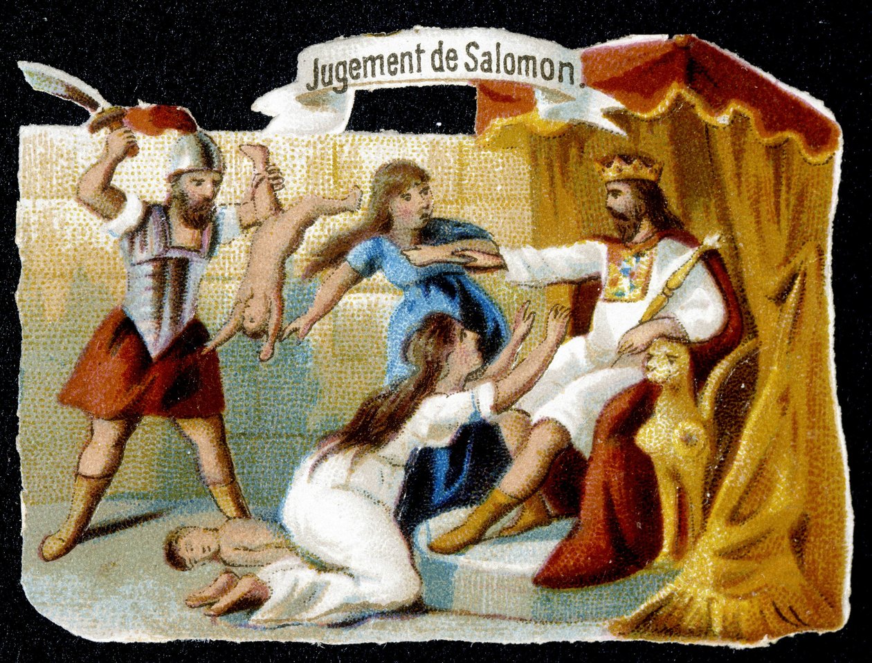 Salomons dom - kromo, slutningen af det 19. århundrede af French School