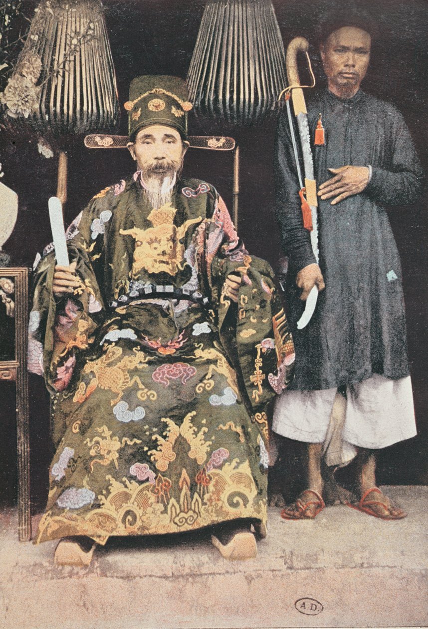 Kinh Luoc eller Emperors Viceroy i Tonkin, 1896 af French School