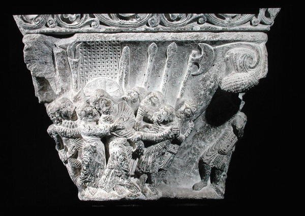 The Kiss of Judas, relief fra en hovedstad af French School