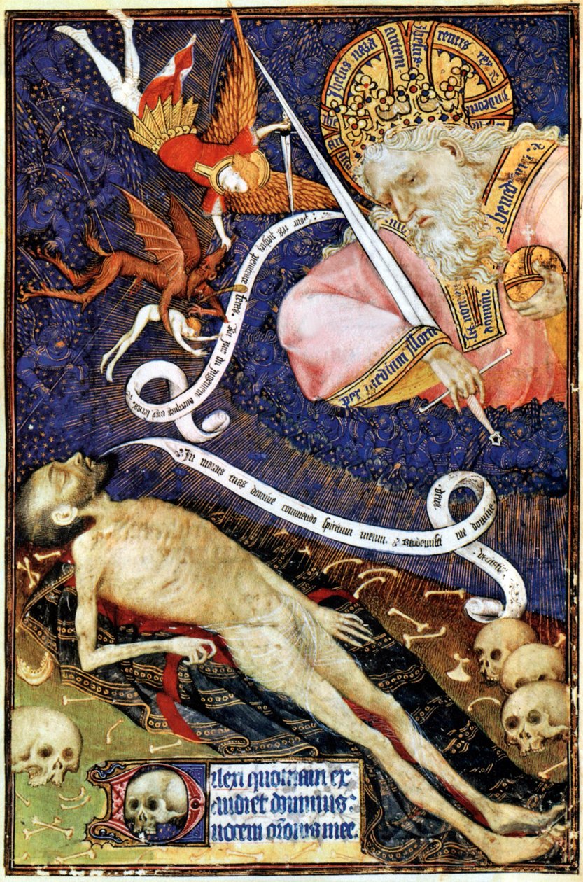 The Last Judgment, illustration fra Les Grandes Heures de Rohan, 1430 af French School