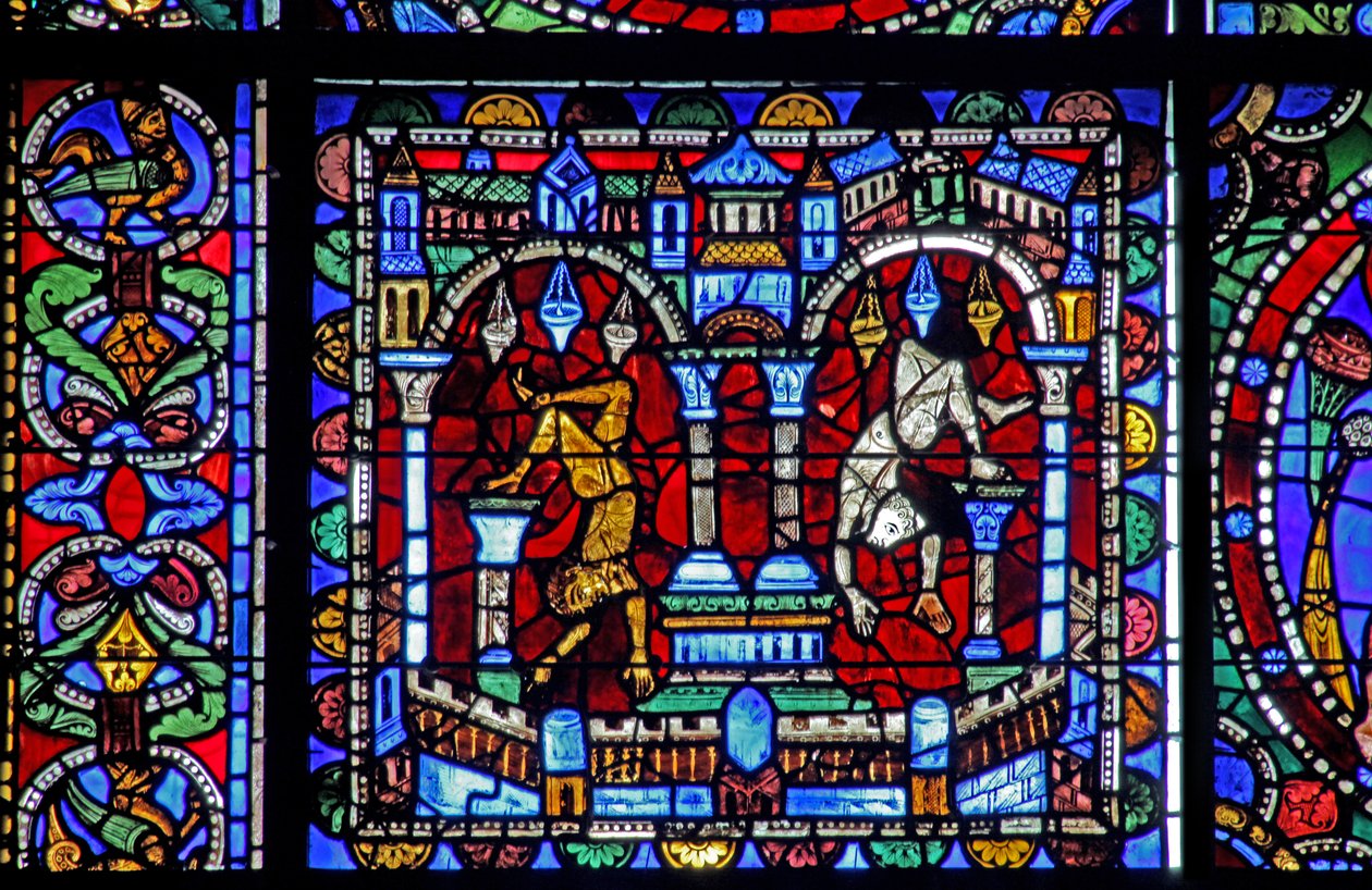 The Life of Christ window: Fall of the Idols (w50) af French School