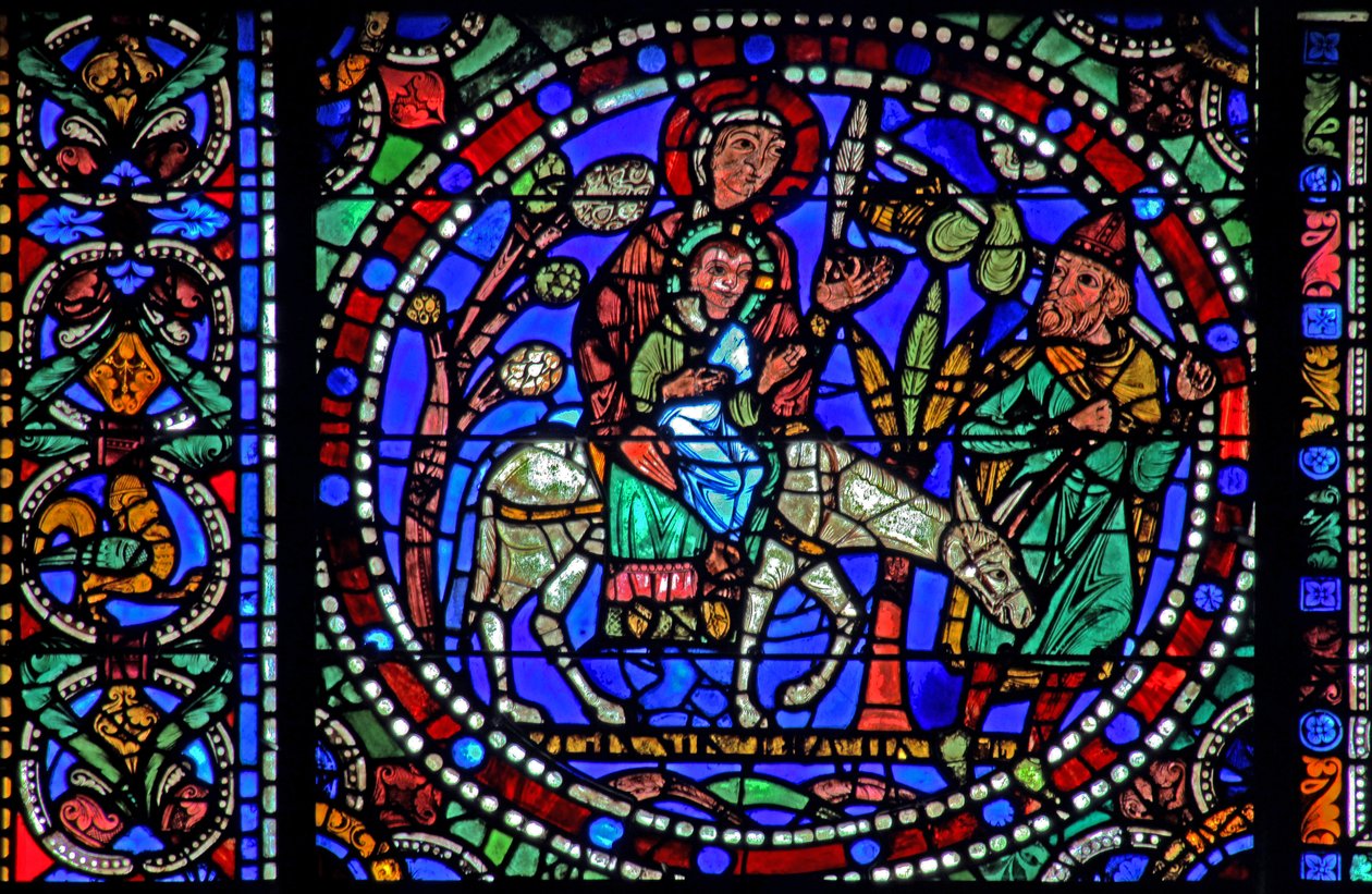 The Life of Christ window: Flugt ind i Egypten - og vend tilbage (w50) af French School