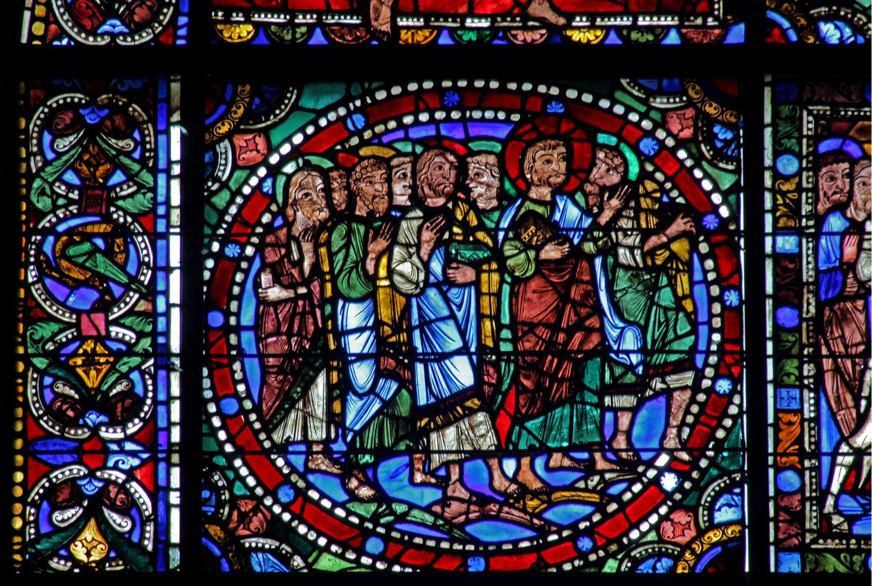 The Life of Christ window: The Entry into Jerusalem (w50) af French School