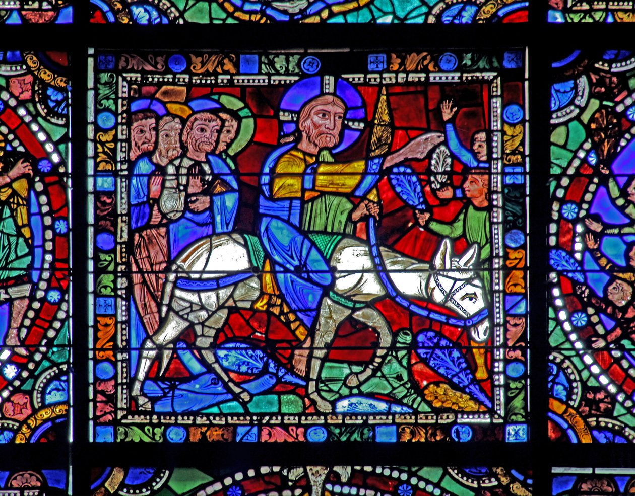 The Life of Christ window: The Entry into Jerusalem (w50) af French School