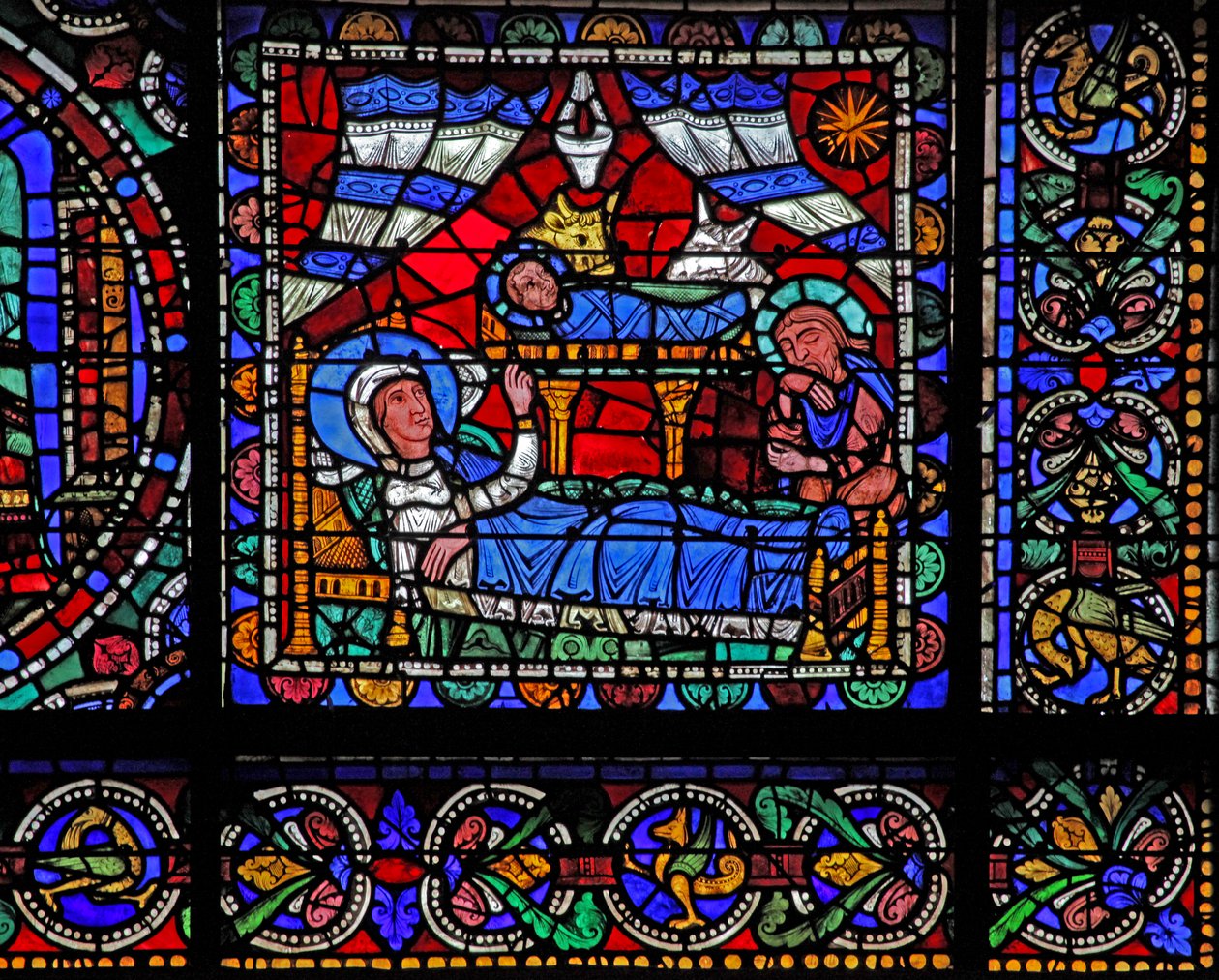 The Life of Christ window: The Nativity (w50) af French School