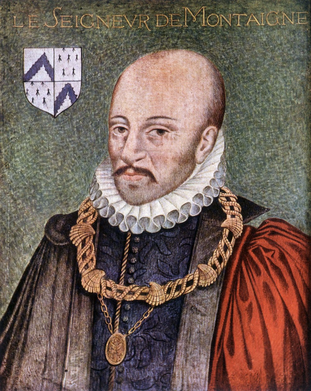 Herren af Montaigne - ifølge maleriet, der er bevaret på Musée Condé de Chantilly af French School