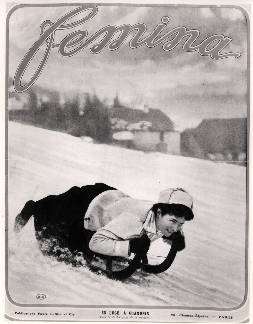 Luge at Chamonix, fra Femina af French School