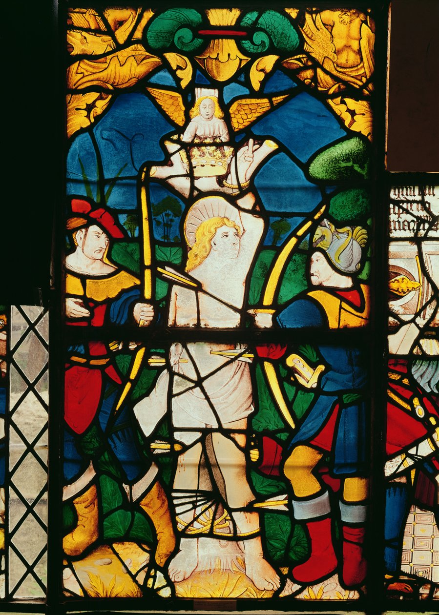 The Martyrium of St. Sebastian, fra kirken St. John dElbeuf af French School