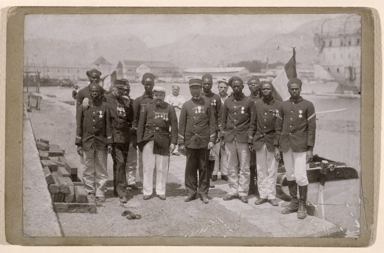 Mission Marchand, der forlod Loango i Congo og nåede Fachoda, Sudan, 1897-98 af French School