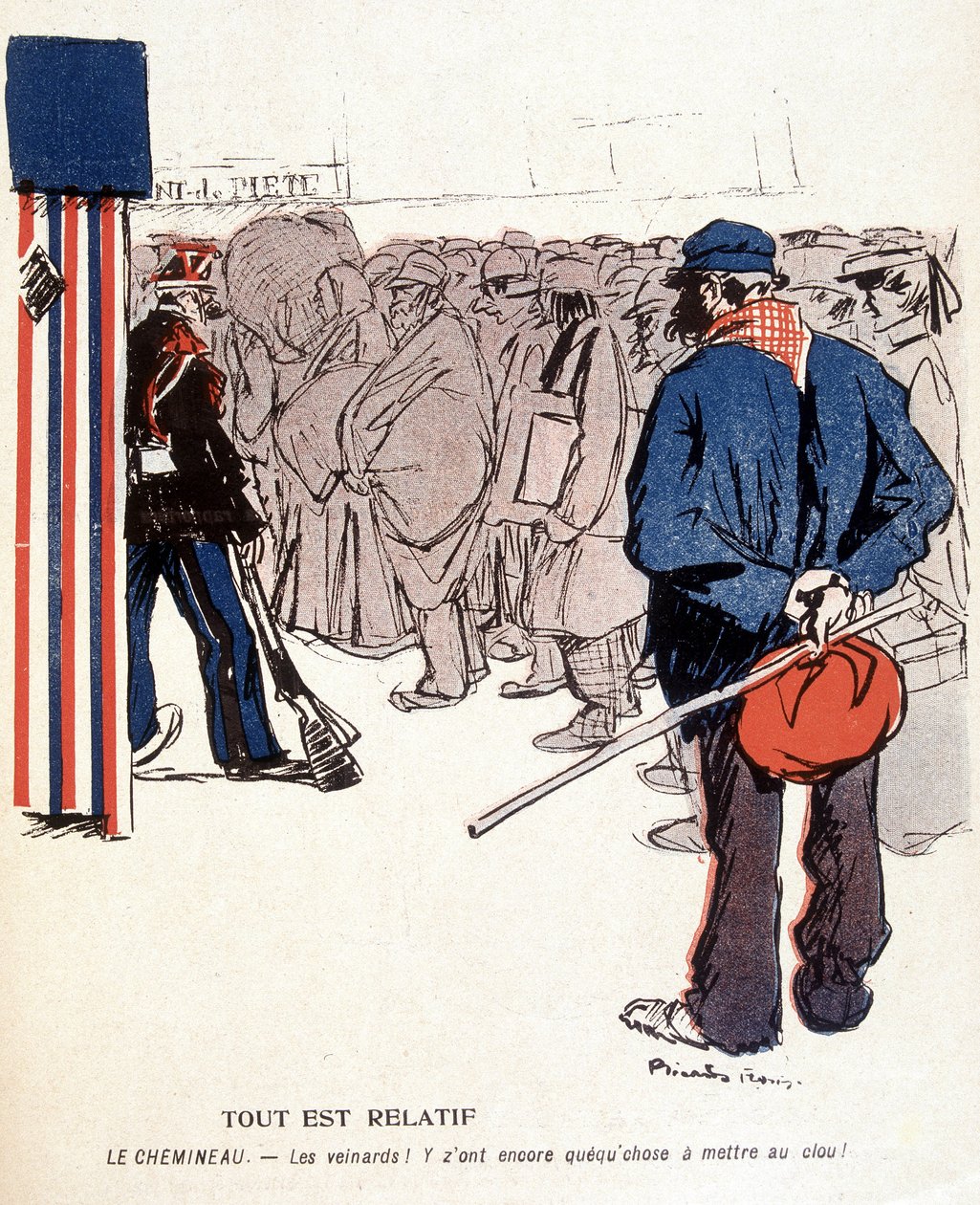 Fromhedens Bjerg: Alt er relativt, jernbanen: de heldige, de har stadig noget at sætte på sømmet - i "Pladen med smør""" n¡du 03/06/1905 af French School