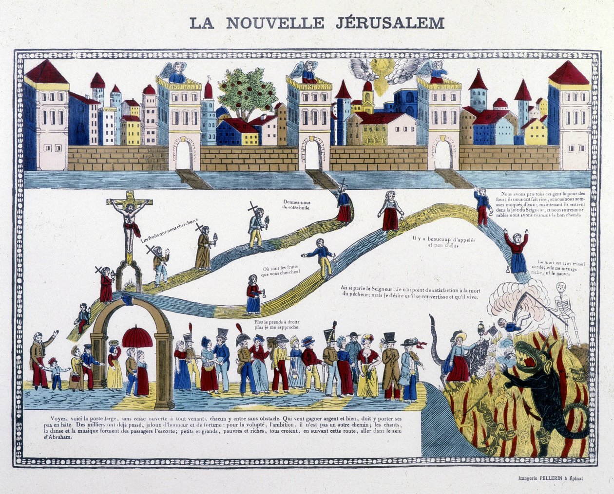 Det nye Jerusalem: den sidste dom - billede af Epinal af French School