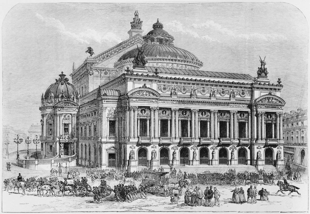 Operaen under belejringen af Paris, 1871 af French School