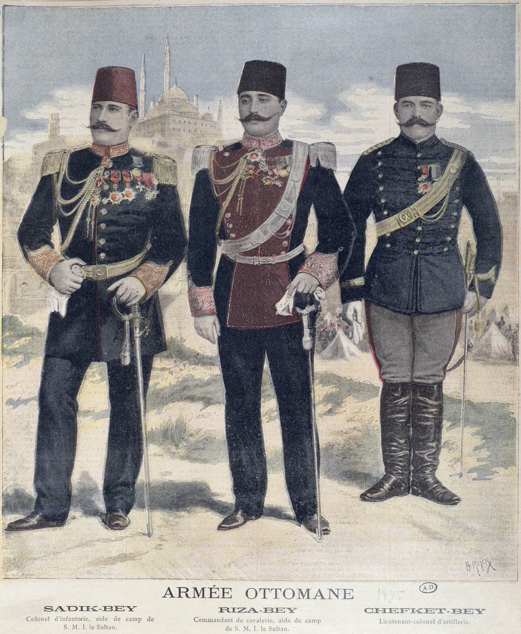 Den osmanniske hær, 1895 af French School