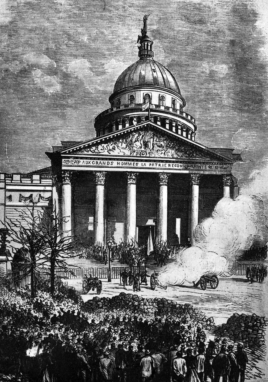 Paris Panthéon som hovedkvarter for Pariserkommunen, slutningen af det 19 af French School