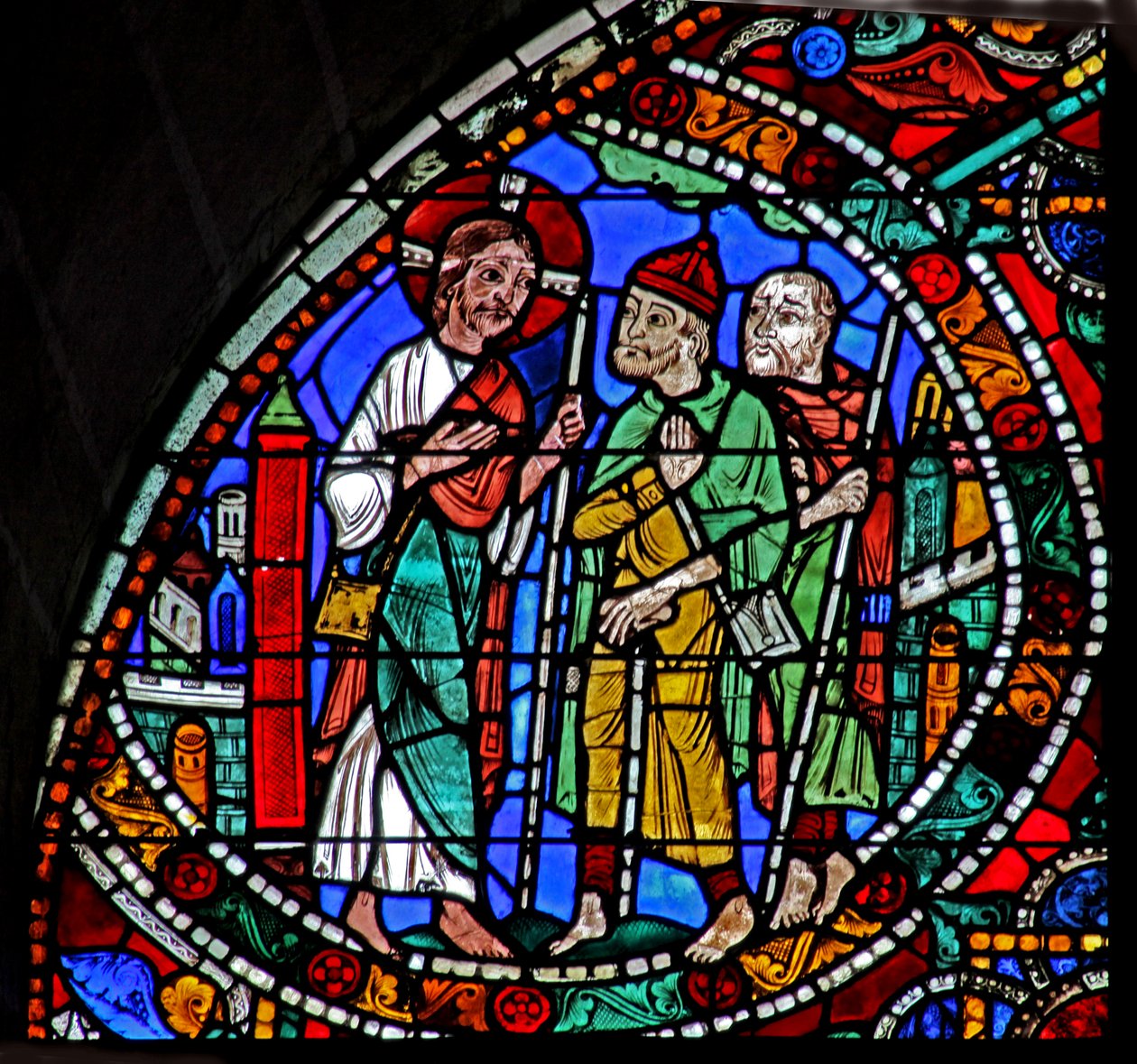 Passionsvinduet: Opstandelsescyklus - Emmaus - vej til (w51) af French School
