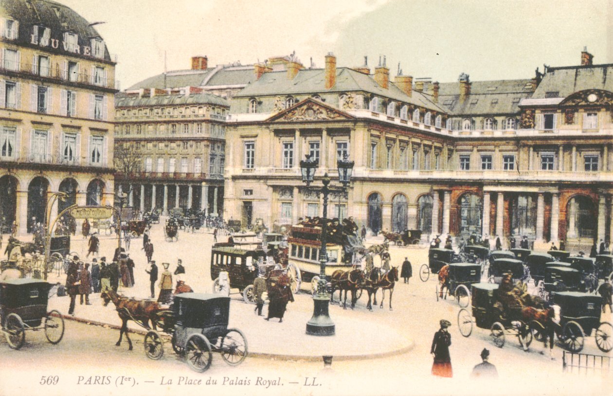 Place du Palais Royal i Paris, 1910 af French School