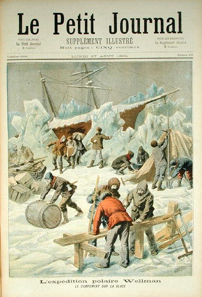 The Polar Expedition of Walter Wellmann (1858-1934) fra Le Petit Journal, 27. august 1894 af French School