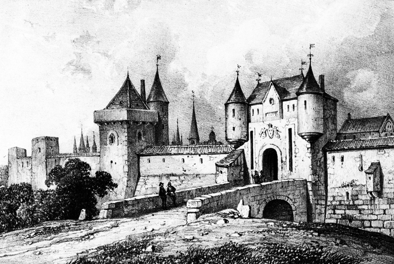 Porte Saint-Honoré, Paris i det 13. århundrede af French School