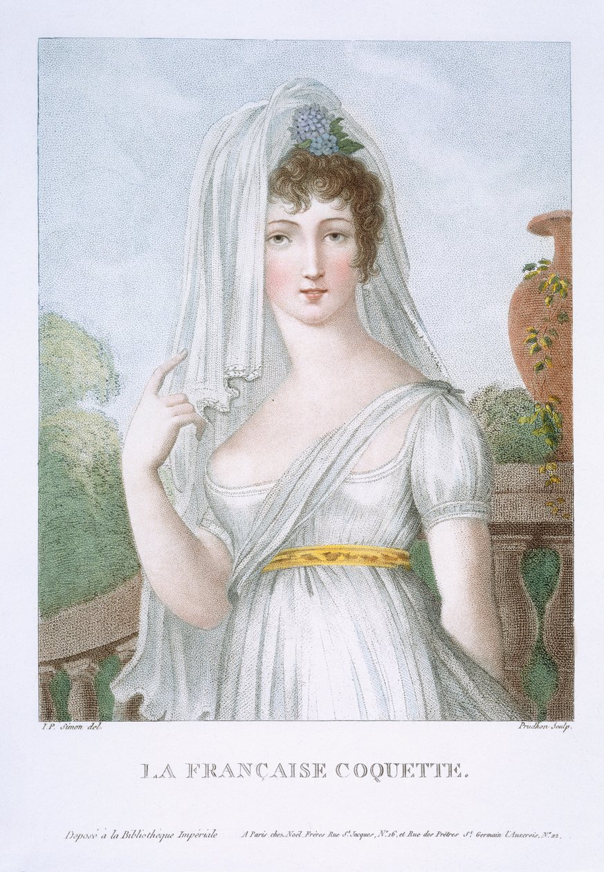 Den smukke franske pige, ca. 1816 af French School