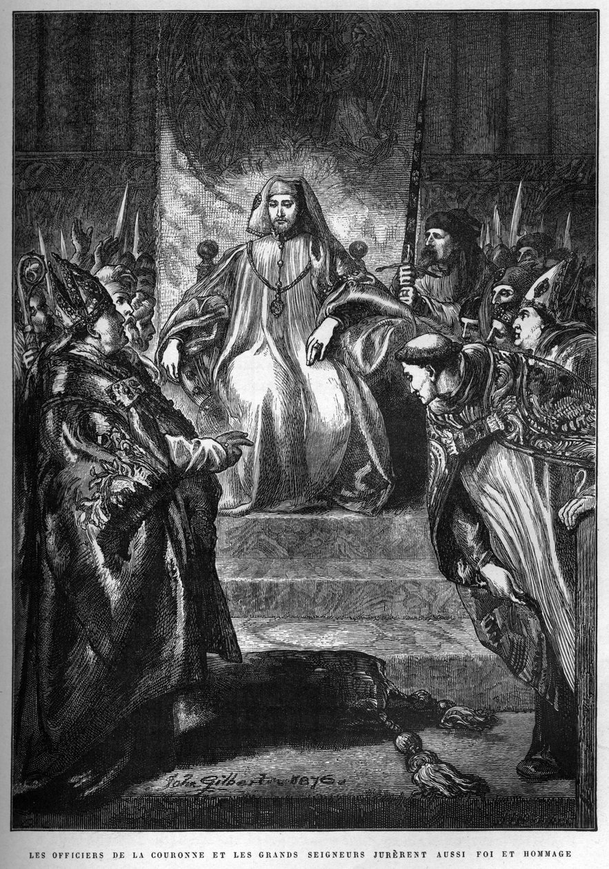 Proklamationen af HENRY IV (1367-1413) konge af England af French School
