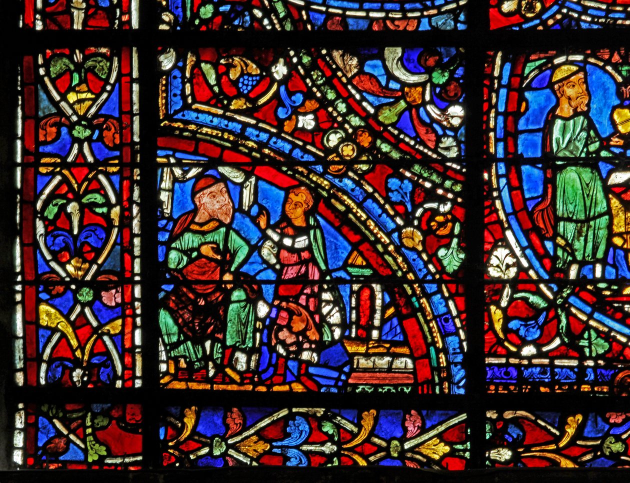 The Prodigal Son-vindue: hævder arv (w35) af French School