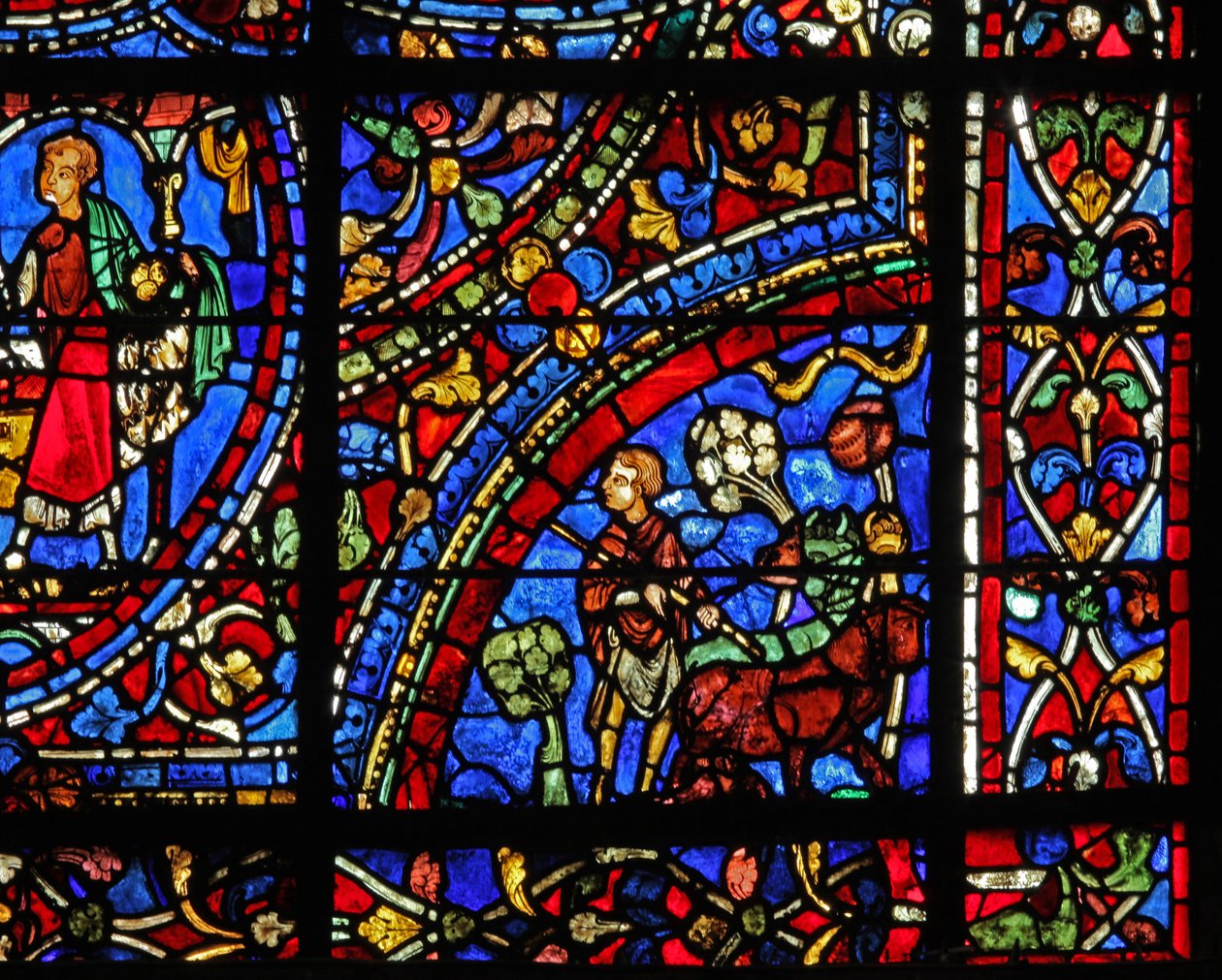 Vinduet The Prodigal Son: ældste søn ser far give sin arv (w35) af French School