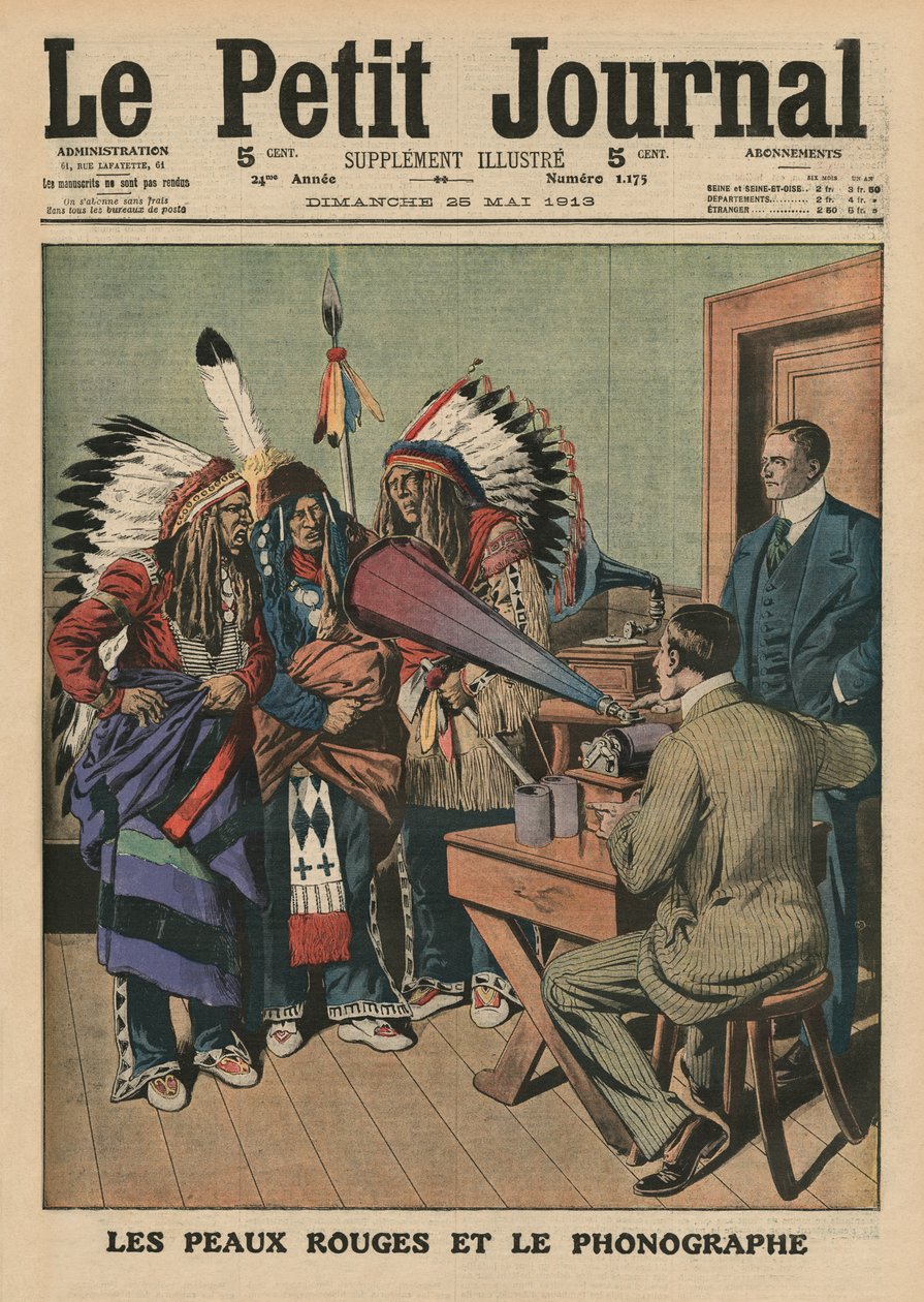 The Redskins and the phonograph, forsideillustration fra 