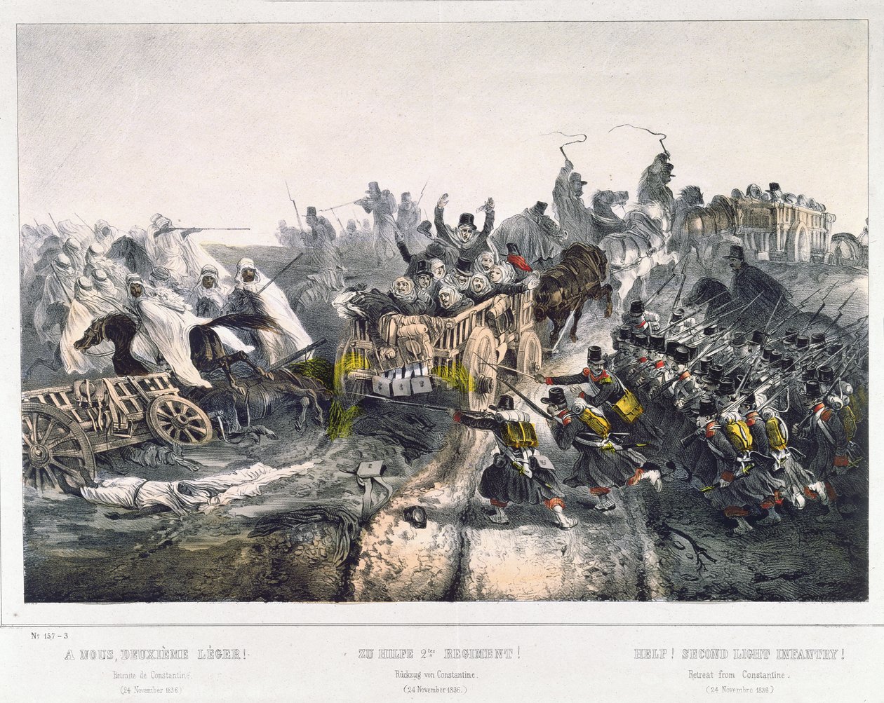 Franskmændenes tilbagetog fra Konstantin den 24. november 1836 af French School