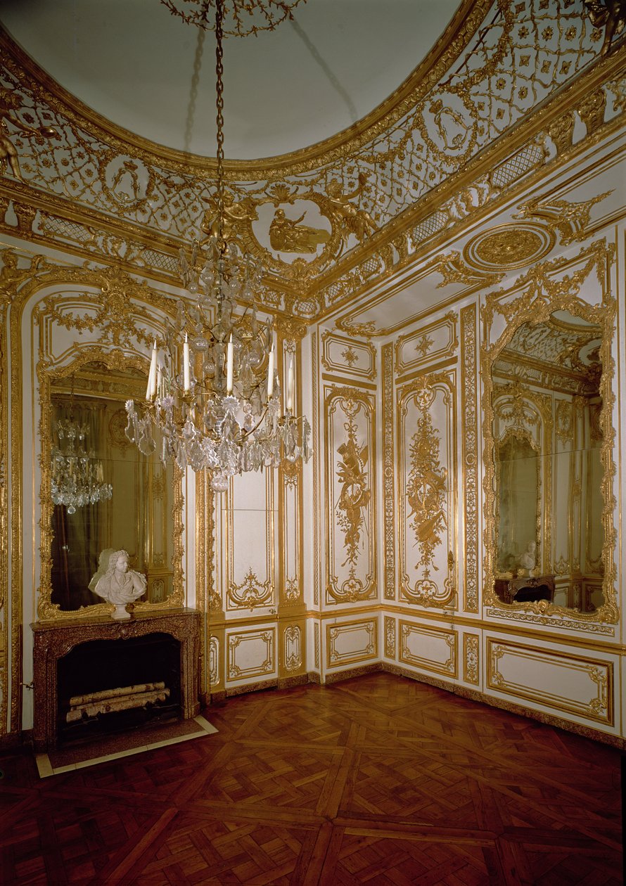 Salon de Musique (Musikrummet) i Adelaide, prinsesse af Orleans (1777-1847) af French School