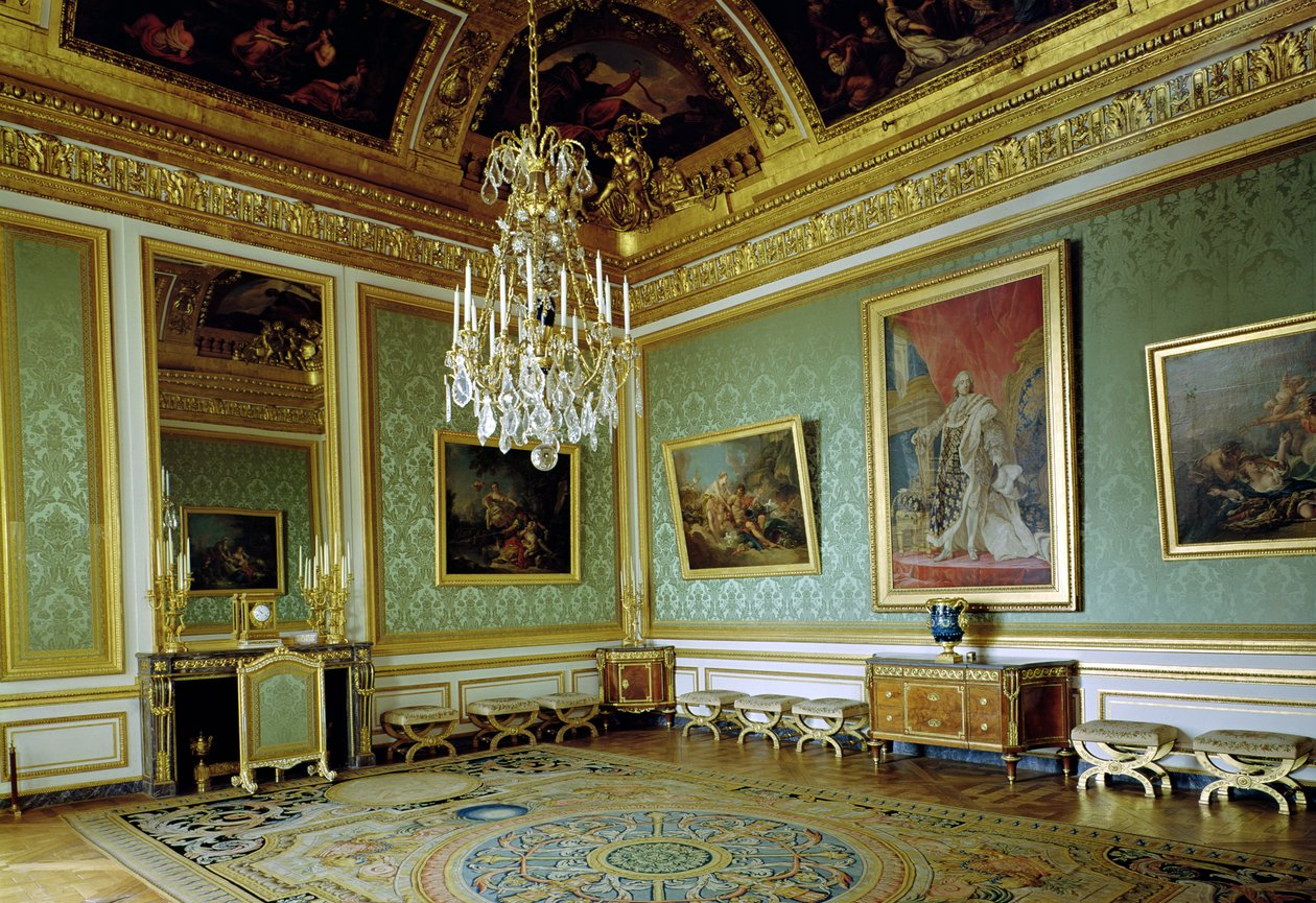 Salon des Nobles, nyindrettet i 1785 af Marie-Antoinette (1755-93) af French School