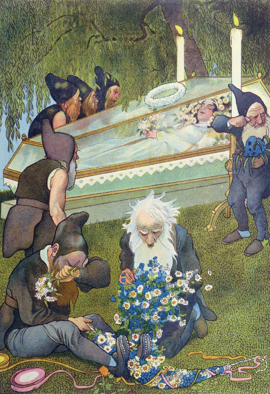 De syv dværge sørger snehvide, 1911 af French School