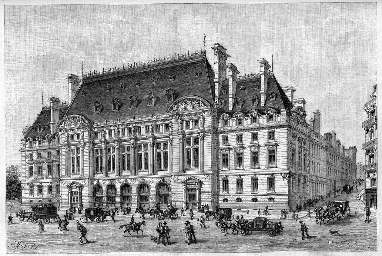 Sorbonne blev renoveret i 1887 fra rue des Ecoles. af French School