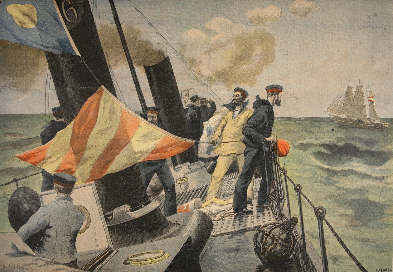 The Spanish American War, illustration fra Le Petit Journal: Supplement illustre, 1898 af French School