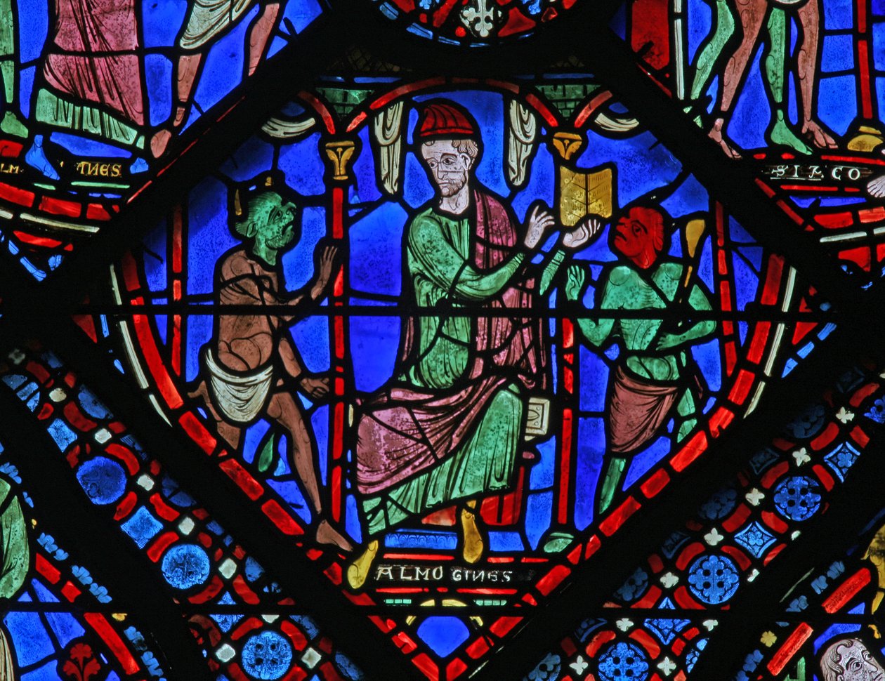 The St James Window: Almogines (Hermogines) rejser dæmoner op (w5) af French School