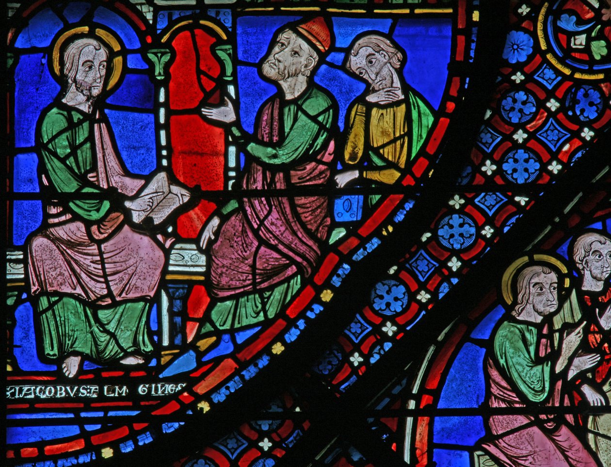 St James Window: Almongenes er konverteret (w5) af French School