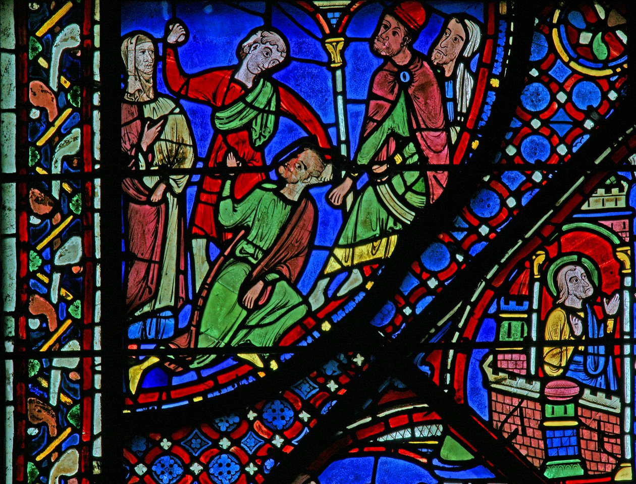 The St James Window: Josias er slået ned (w5) af French School
