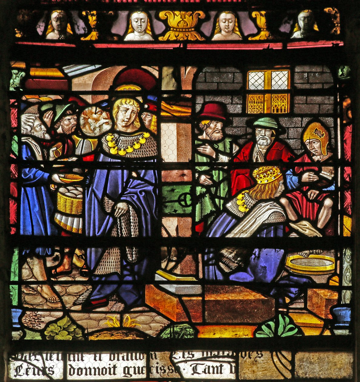 St Louis-vinduet: Louis vasker de fattiges fødder af French School
