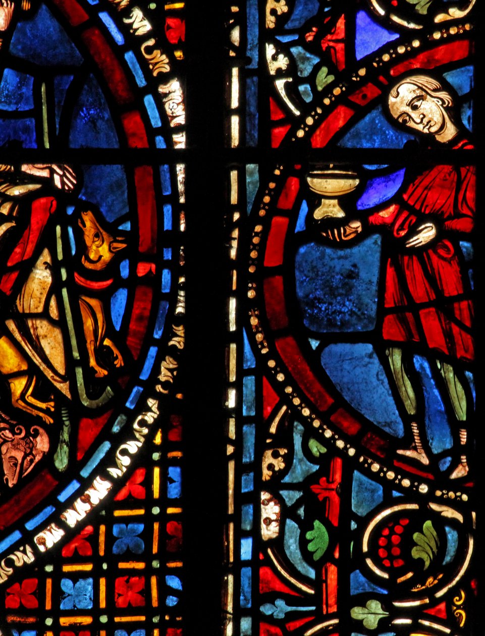 St Lubin-vinduet: donorer - vinmagere (w45) af French School