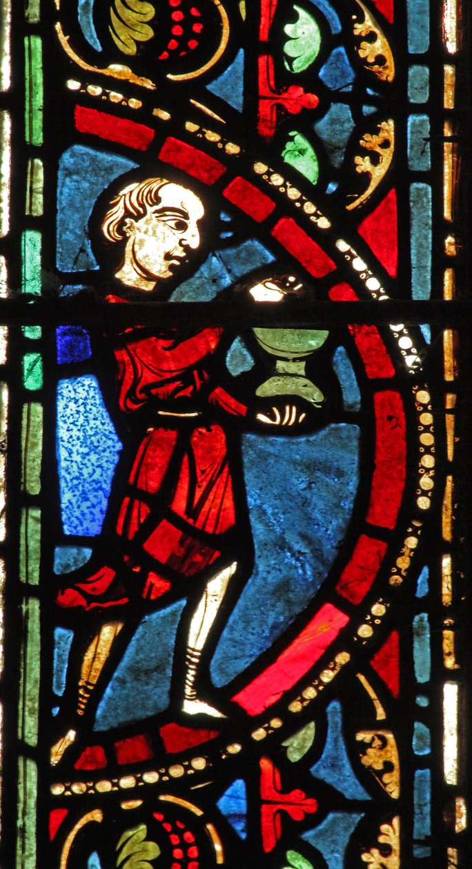 St Lubin-vinduet: donorer - vinmagere (w45) af French School