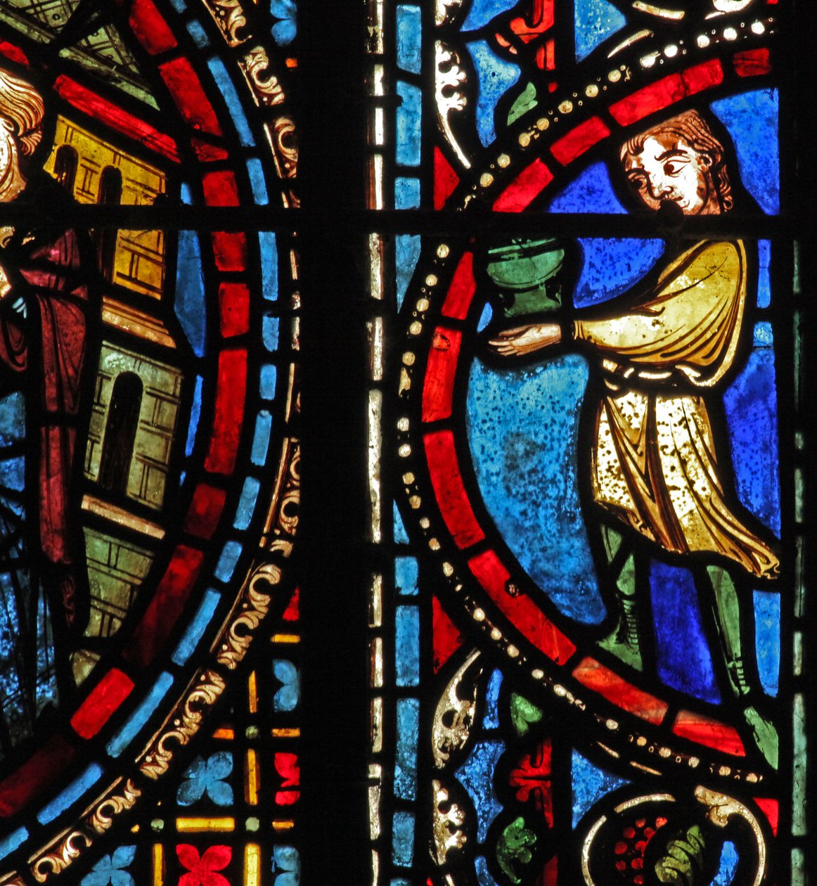 St Lubin-vinduet: donorer - vinmagere (w45) af French School
