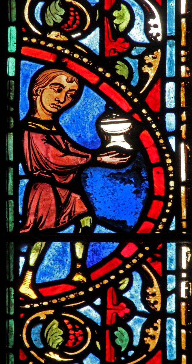 St Lubin-vinduet: donorer - vinmagere (w45) af French School