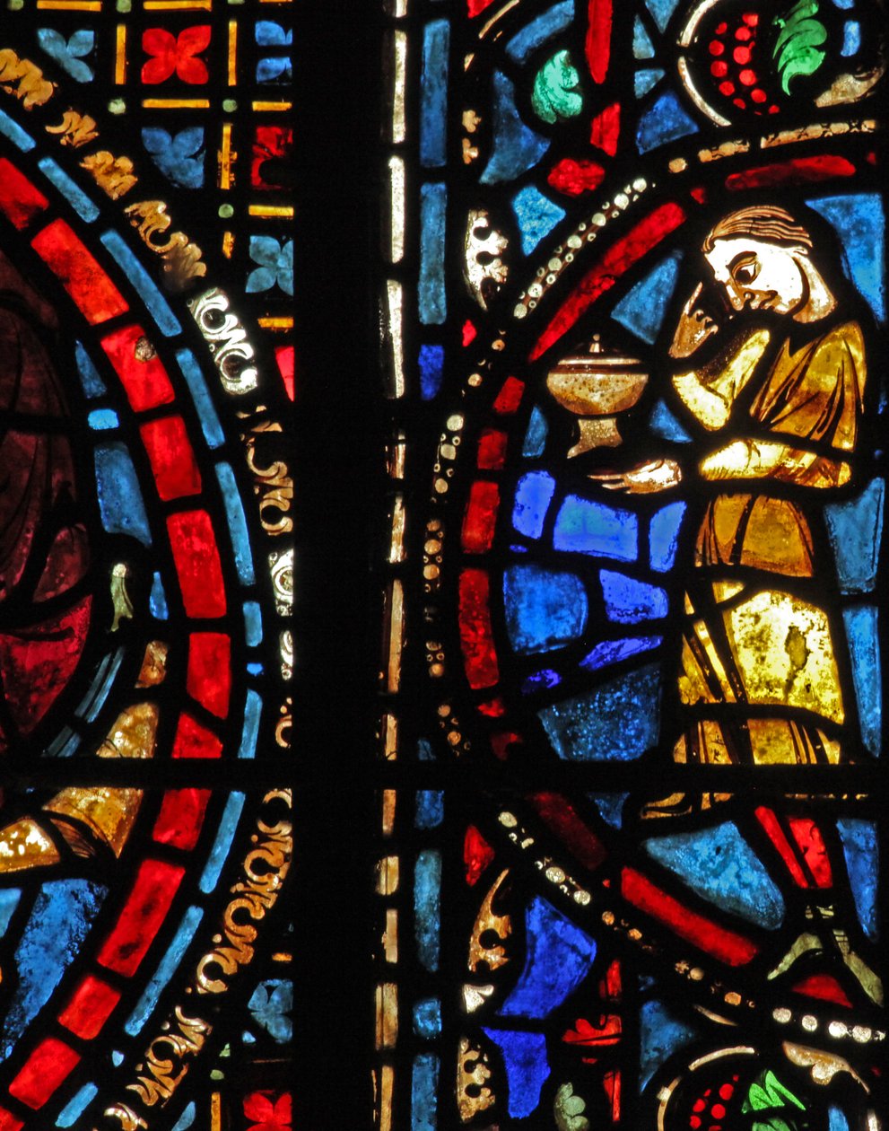 St Lubin-vinduet: donorer - vinmagere (w45) af French School