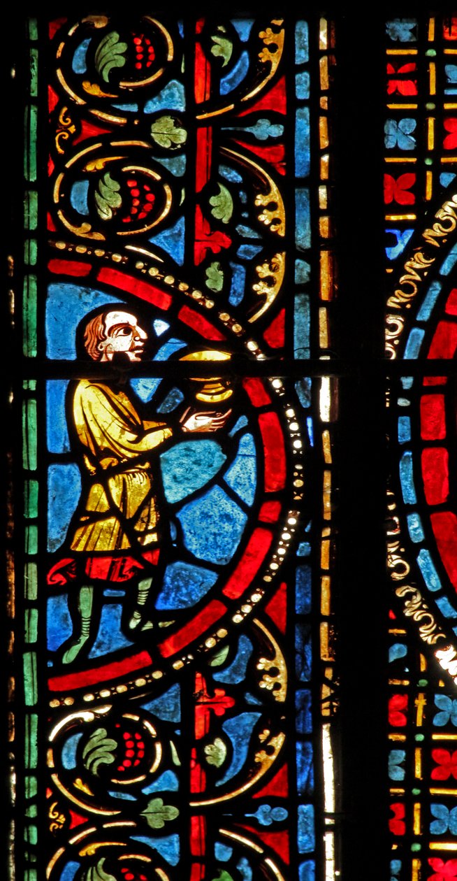 St Lubin-vinduet: donorer - vinmagere (w45) af French School