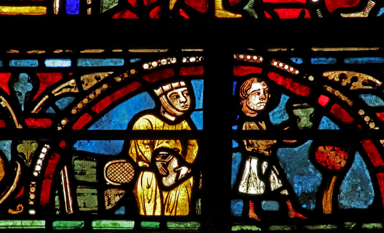 St Lubin-vinduet: donorer - vinmagere: han serverer vinen, hun holder pengeposen! (w45) af French School