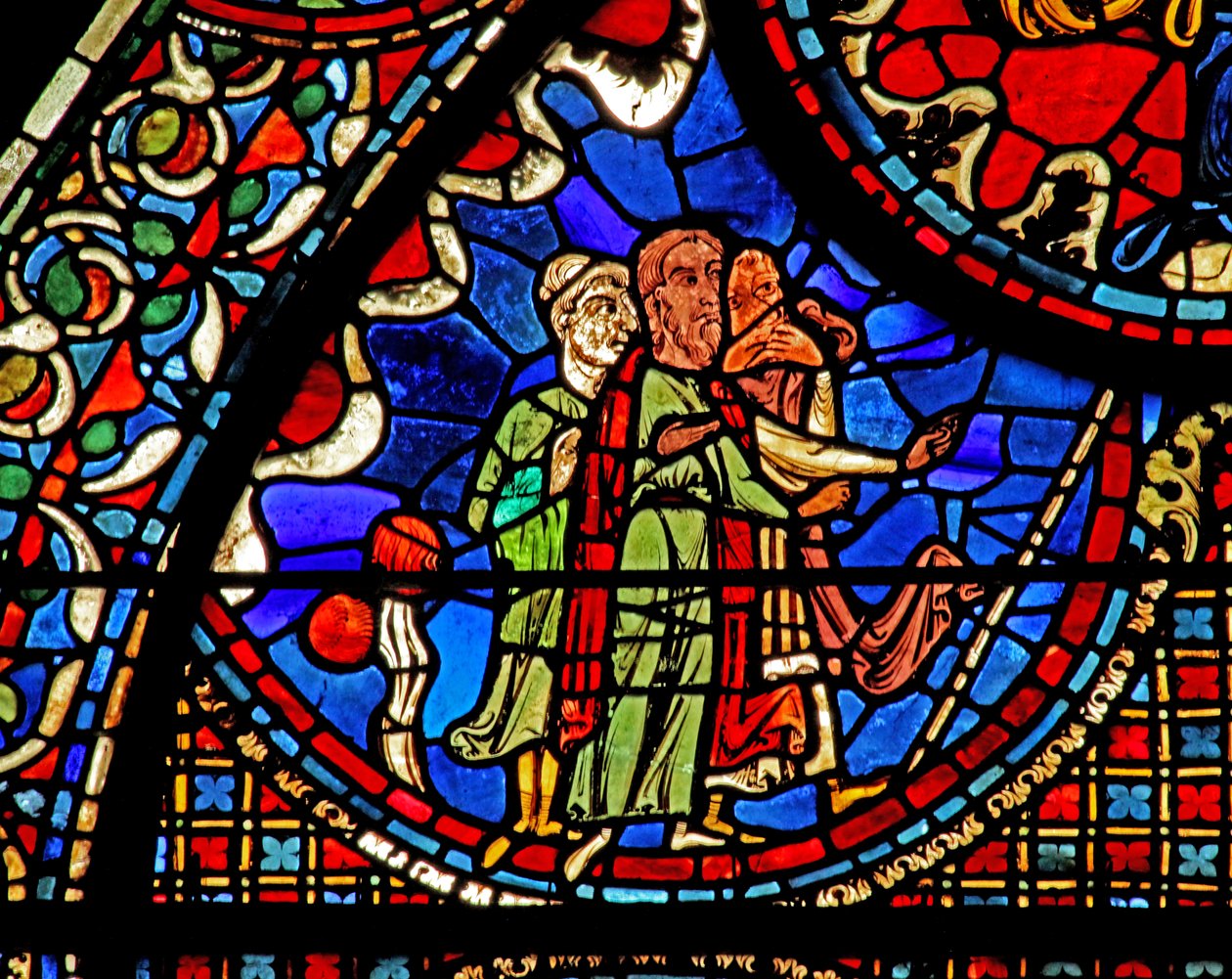 St Lubin-vinduet: uddriver et hus nær Chartres. (w45) af French School