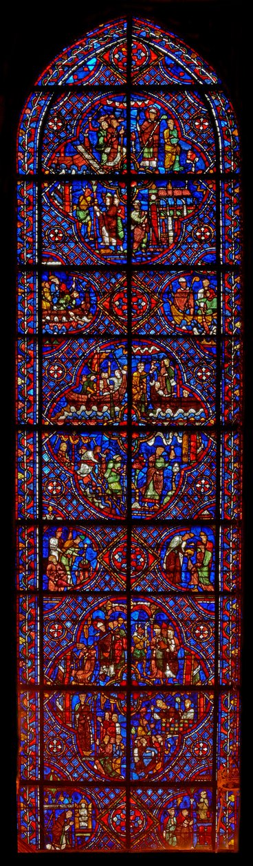 St Nicholas-vinduet (w29a) af French School