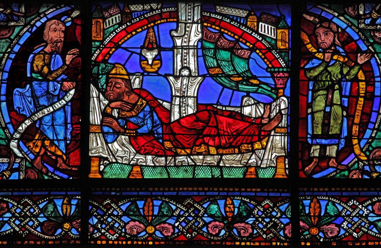 Isajs træ: Nahum, Isai, Hosea (w49) af French School