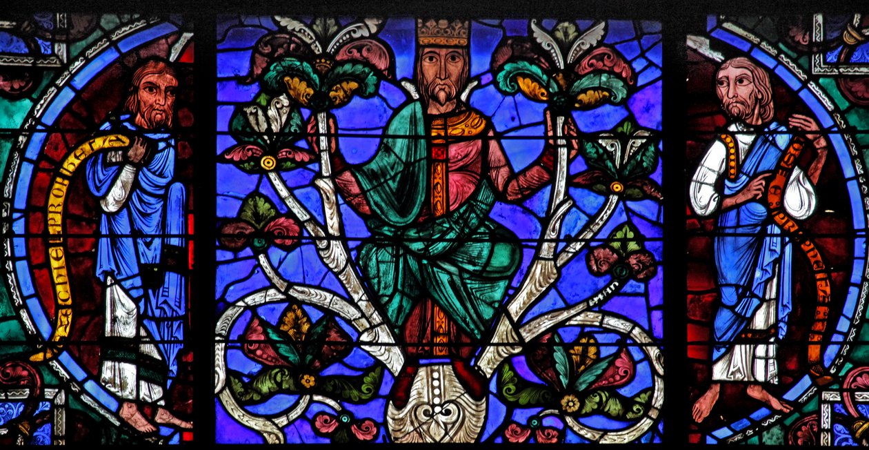 Isajs træ: Samuel, en Isai-konge, Amos (w49) af French School
