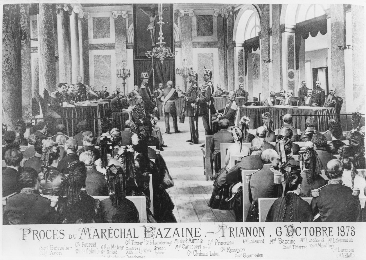 Retssagen mod marskal Bazaine, Trianon, 6. oktober 1873 af French School