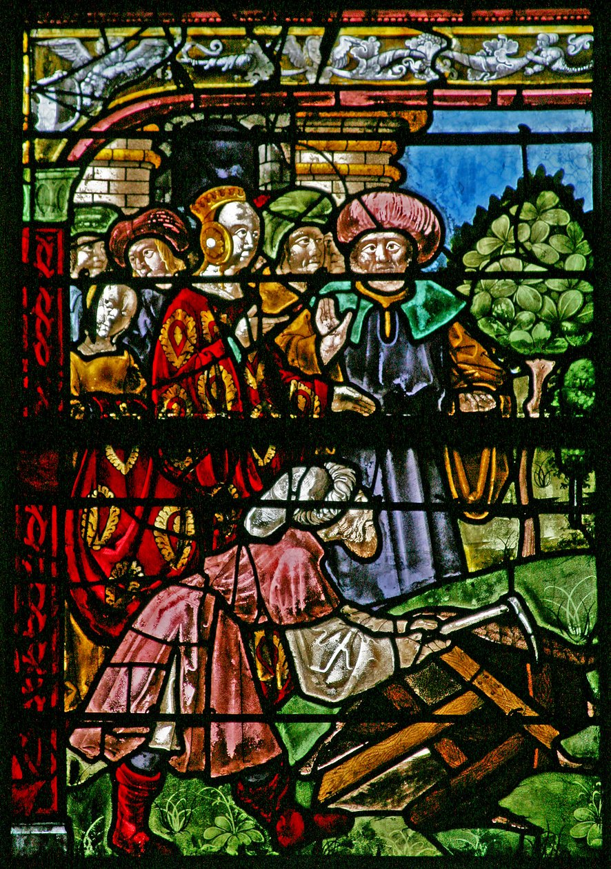 The Triumph of the Cross: St Helen at the Finding of the Cross af French School